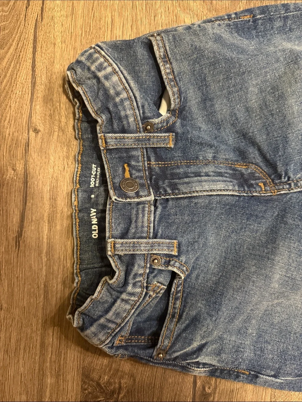 Old Navy Straight-Leg Medium Blue Denim Jeans
